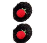 Fermagli per capelli alla frutta, Fermagli per capelli in peluche - 2 fermagli per capelli carini per capelli spessi | Clip per artigli pelosi di frutta, per capelli rotondi di cartone anima