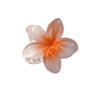 Fermagli per capelli alla moda per vacanze in spiaggia con fiore a forma di uovo di Boemia, set di accessori per capelli in stile spiaggia (arancione)