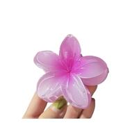 Fermagli per capelli alla moda per vacanze in spiaggia con fiore a forma di uovo di Boemia, set di accessori per capelli in stile spiaggia (rosa)