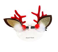 Fermagli per capelli Antler, fermagli per capelli da donna - Graziosi per capelli natalizi Mollette natalizie - Forcina natalizia per capelli leggeri per le vacanze per donne e rag