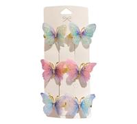 Fermagli per capelli colorati a forma di farfalla fermagli per capelli da donna ornamento per capelli arcobaleno accessori copricapo moda ragazze