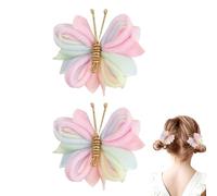 Fermagli per capelli colorati e antiscivolo, in rete, per capelli per la vita quotidiana, viaggi, festival, compleanni