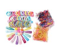 Fermagli per capelli colorati Fermaglio per capelli Set Multicolori Elastico Scrunchies Forcine per capelli per ragazza