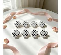Fermagli per capelli con accento outfit da donna, Black | Barrette geometriche acriliche maculate, coppia da 4, 5 cm, da indossare ogni giorno