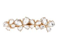 Fermagli per capelli con cristalli austriaci, forcine per capelli con strass, colore: bianco scintillante, accessorio per donne e ragazze (bianco)