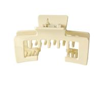 Fermagli per capelli con design a denti cavi, adatti per bocchette di ventilazione, per coda di cavallo alta, chignon disordinato, da indossare tutti i giorni, bianco