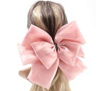 Fermagli per Capelli con Fiocco Clip a molla in raso for capelli con strass, grande fiocco estivo