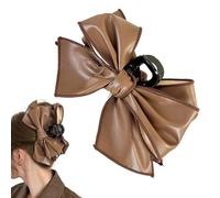 Fermagli per capelli con fiocco, clip per capelli, clip per donne, fermagli per capelli con fiocchi, artiglio per capelli marrone per donne