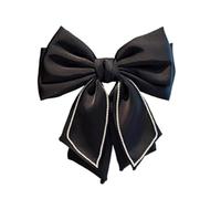 Fermagli per Capelli con Fiocco Fermagli for capelli con fiocco in raso for capelli semplici da donna con copricapo di diamanti(Schwarz)