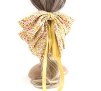 Fermagli per Capelli con Fiocco Fermaglio for capelli lungo e fluttuante con fiocco grande, fermaglio for coda di cavallo vintage a pois