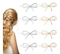 Fermagli Per Capelli Con Fiocco In Metallo Da 8 Pezzi, Fermagli Per Capelli Semplici E Carini, Accessori Per Capelli, Accessori Per Capelli Da Donna, Strumenti Per Capelli