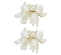 Fermagli Per Capelli Con Fiore In Chiffon Da 2 Pezzi, Materiale Chiffon Leggero, Forma Di Fiore, Temperamento Elegante, Adatto Per Matrimoni E Banchetti, Adatto A Una Varietà Di Acconciature.