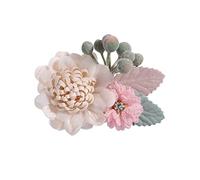 Fermagli per capelli con fiori, fermagli per capelli a forma di rosa, per ragazze, accessori per capelli foderati, accessori per capelli per bambine, adolescenti, idea regalo per bambine (L, taglia