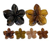 Fermagli per capelli con fiori per donna - per capelli in stile francese vintage da 6 pezzi, set porta floreale sulla testa posteriore | Elegante decorazione per acconciatura da fest