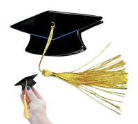 Fermagli per capelli con forcine per cappello da diplomato a ghiande gialle - forcine per cappello da dottore laurea - per studentesse, donne, ragazze, viaggi, scuola, servizio fotografico, festa