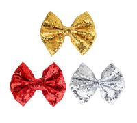 Fermagli per capelli con paillettes luccicanti da 10,2 cm, per bambine, San Valentino, Natale, compleanno, vestito, accessori decorativi per matrimoni, forcine per capelli