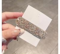 Fermagli per capelli con strass e cristalli, per ragazze, accessori per capelli da donna, fermagli per capelli decorativi con perle per tutti i giorni, feste e balli, cuore rosa, 1 pezzo