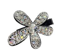 Fermagli Per Capelli Con Strass Forcina Floreale Luccicante 3D