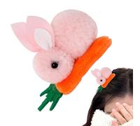 Fermagli per capelli da donna, clip per capelli per ragazze, fermagli per capelli per acconciature, fermagli per capelli, artiglio, clip per capelli in peluche a forma di coniglietto, forcina per