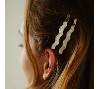 Fermagli per capelli da donna con capelli fini, slogan "Bride & To Be", 2 fermagli per capelli in resina perlata in bianco e crema, ideali per addio al nubilato