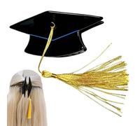 Fermagli per capelli da donna, con nappe gialle e copricapo per laurea, fermagli per capelli da dottorato, per donne, ragazze, scuola, viaggi, sessioni fotografiche, giochi di ruolo, cerimonie