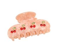 Fermagli per capelli da donna, in acetato, graziose mollette per capelli in acrilico a forma di ciliegia, antiscivolo, per capelli spessi, per ragazze