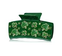 Fermagli per capelli da donna per la festa di San Patrizio, grandi, colore verde, con trifoglio portafortuna, accessori per capelli per il giorno di San Patrizio, regali irlandesi per le feste