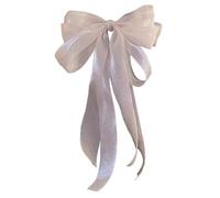 Fermagli per capelli da ragazza, grandi fiocchi per capelli, clip ad , stile vintage, in raso setoso, per capelli, capelli spessi, sottili, francese, con fiocco alla moda, per il palcoscenico