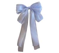 Fermagli per capelli da ragazza, grandi fiocchi per capelli, clip ad , stile vintage, in raso setoso, per capelli, capelli spessi, sottili, francese, con fiocco alla moda, per il palcoscenico