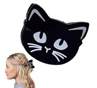 Fermagli per capelli di Halloween, forcine a forma di gatto con fantasma, divertenti fermagli per capelli per ragazze, in acrilico per le vacanze