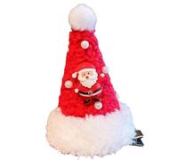 Fermagli per capelli di Natale, con perline a forma di cappello di Babbo Natale, per capelli leggeri per le vacanze, ideali per feste a tema, riunioni di famiglia, eventi scolastici e foto