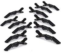 Fermagli per Capelli di plastica,12Pcs Antiscivolo Coccodrillo Clip Pinze per Capelli Professionali per Parrucchiere Sezionamento per DonneCoccodrillo Pinza in Plastica,Clip per lo Styling Antiscivolo