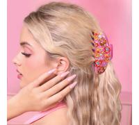 Fermagli per capelli di stile lucido rosa, dolci e carini con stampe di cartoni animati, accessori per capelli di grandi dimensioni, adatti per acconciature, bellezza e legare i capelli. Tagli UnicaPi