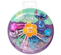 Fermagli per capelli Disney Stitch per bambine, confezione da 8, multicolore, dai 3 anni in su.