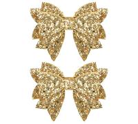 Fermagli per capelli dorati glitterati natalizi, 8,9 cm, scintillanti, per Capodanno, forcina a coccodrillo, per bambini, adolescenti, ragazze, bambini, donne, bambini, matrimoni, abiti da ballo,