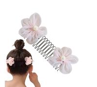 Fermagli per capelli elastici invisibili, a forma di U, pettine per rifinire i capelli, fermaglio per capelli elastico, supporto invisibile, accessori per lo styling per donne e ragazze, rosa 9,5 cm