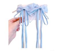 Fermagli per capelli fatti a mano con fiocco per capelli a nastro (F8252-8 # blu)