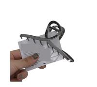 Fermagli Per Capelli Forcina for capelli in lega, semplice, con vernice spray, grande, con forcina a forma di squalo(Eight-character gun black grip 11.5cm)