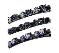 Fermagli per capelli - Forcine per capelli intrecciate in pietra da donna; fermagli alla moda per una facile treccia.