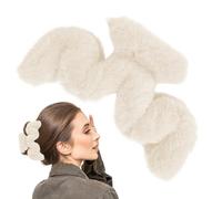 Fermagli per capelli fuzzy, a forma ondulata in peluche, per capelli