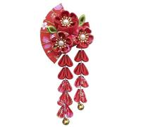 Fermagli per capelli giapponesi per ragazze - Carino kimono - Frange giapponesi - Accessori per capelli - Kimono Geisha - Chouchou per capelli - Fiore - Accessorio di capelli squisito da sposa