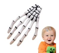 Fermagli per capelli horror, Fermaglio per capelli a mano con teschio, Fermaglio per cosplay horror con mano scheletrica, per per ragazze con bulbo oculare, moda, punk rock, artiglio d