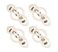 Fermagli per capelli in ABS con design incrociato per una coda di cavallo sicura e comoda per l'uso quotidiano rapido a metà per mattine impegnative