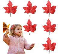 Fermagli per capelli in acero autunnale, piccolo fermaglio per capelli in acero per l'autunno del Ringraziamento, forcine per capelli con foglia caduta arancione, tema Ringraziamento, accessori per