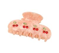 Fermagli per capelli in acetato per capelli alla moda a forma di ciliegia da donna, fermagli per capelli in acrilico per capelli spessi e sottili