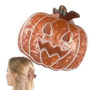 Fermagli per capelli in acrilico a forma di zucca con fantasma carino per | Accessori per capelli di Halloween per viaggi, scuola, casa, ufficio, vacanze, feste in costume di Natale