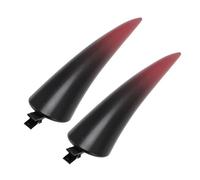 Fermagli per capelli in corno da diavolo, forcina per capelli gotica realistica Copricapo per costume cosplay di Halloween per tema trucco cosplay per feste di Halloween (Red)