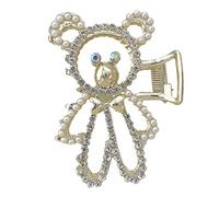 Fermagli per capelli in lega di perle Clip per capelli delicate clip a mascella antiscivolo grandi artigli per capelli accessori per capelli