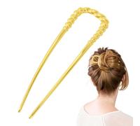 Fermagli per capelli in metallo, forchetta per panini, Forcine per capelli twist francesi a forma di U, Mollette multiuso, elegante forchetta per capelli per la vita quotidiana, appuntamenti, matrimon