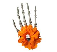 Fermagli per capelli in osso con mani scheletriche, red, A